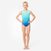Justaucorps de gymnastique sans manches fille, turquoise