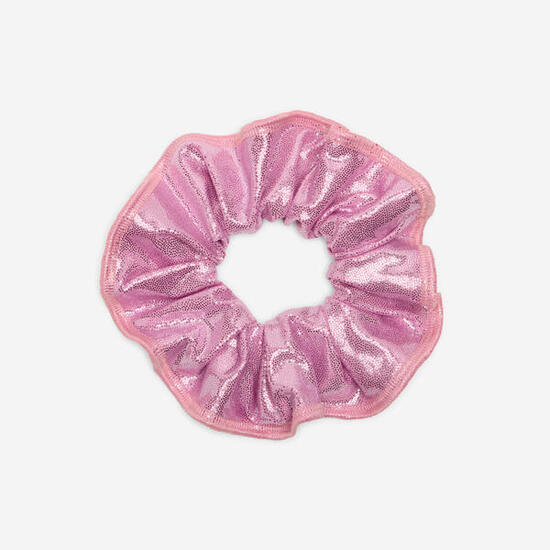 Elastico per capelli rosa con paillettes