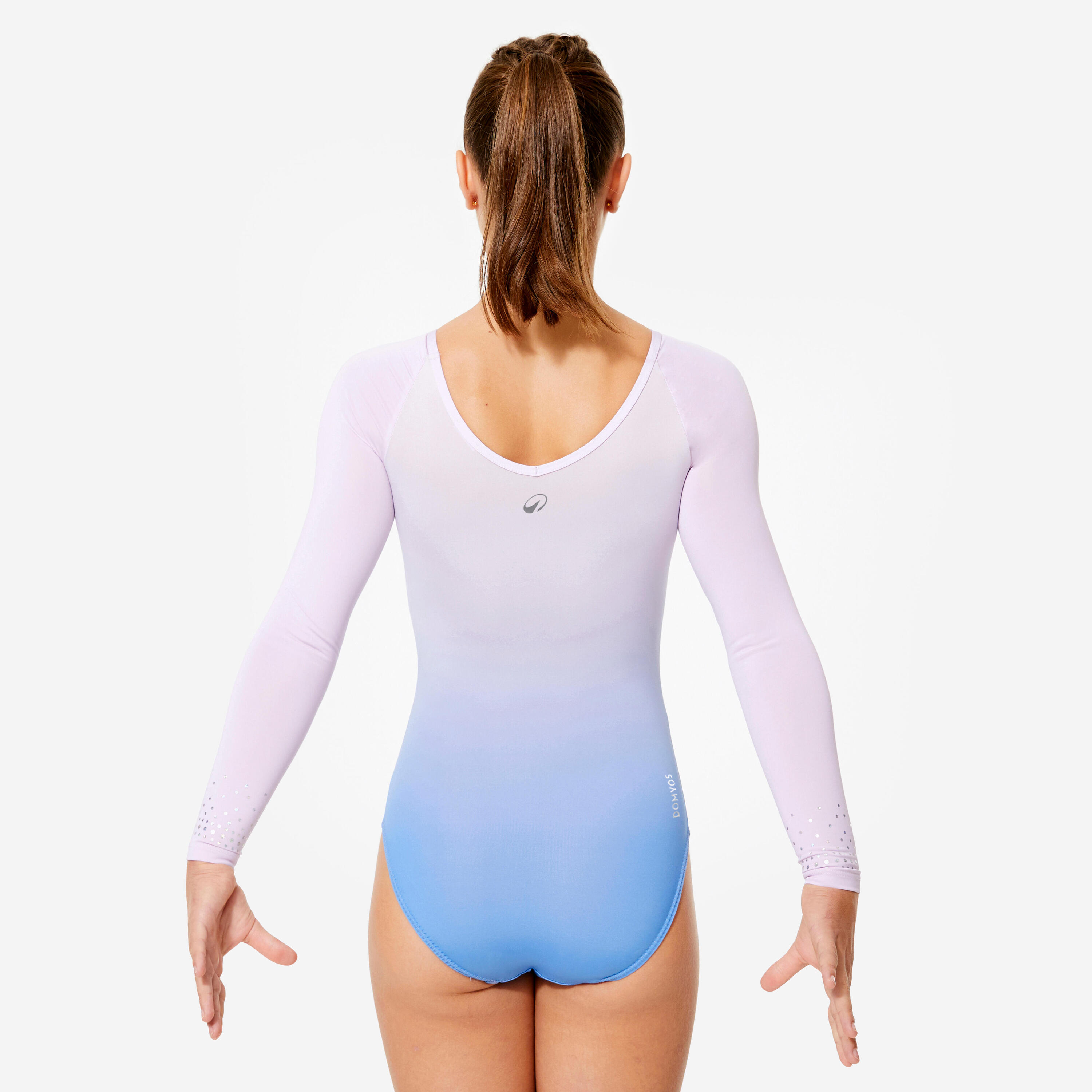 Justaucorps gym à manches longues fille, mauve et lilas 4/7
