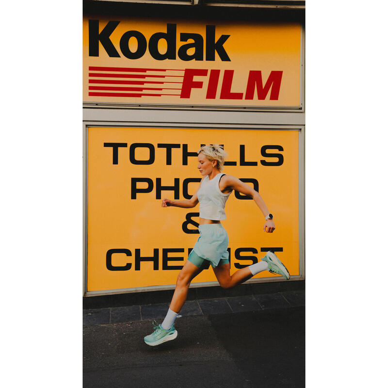 Short 2 en 1 running respirant femme - kiprun run 500 dry vert