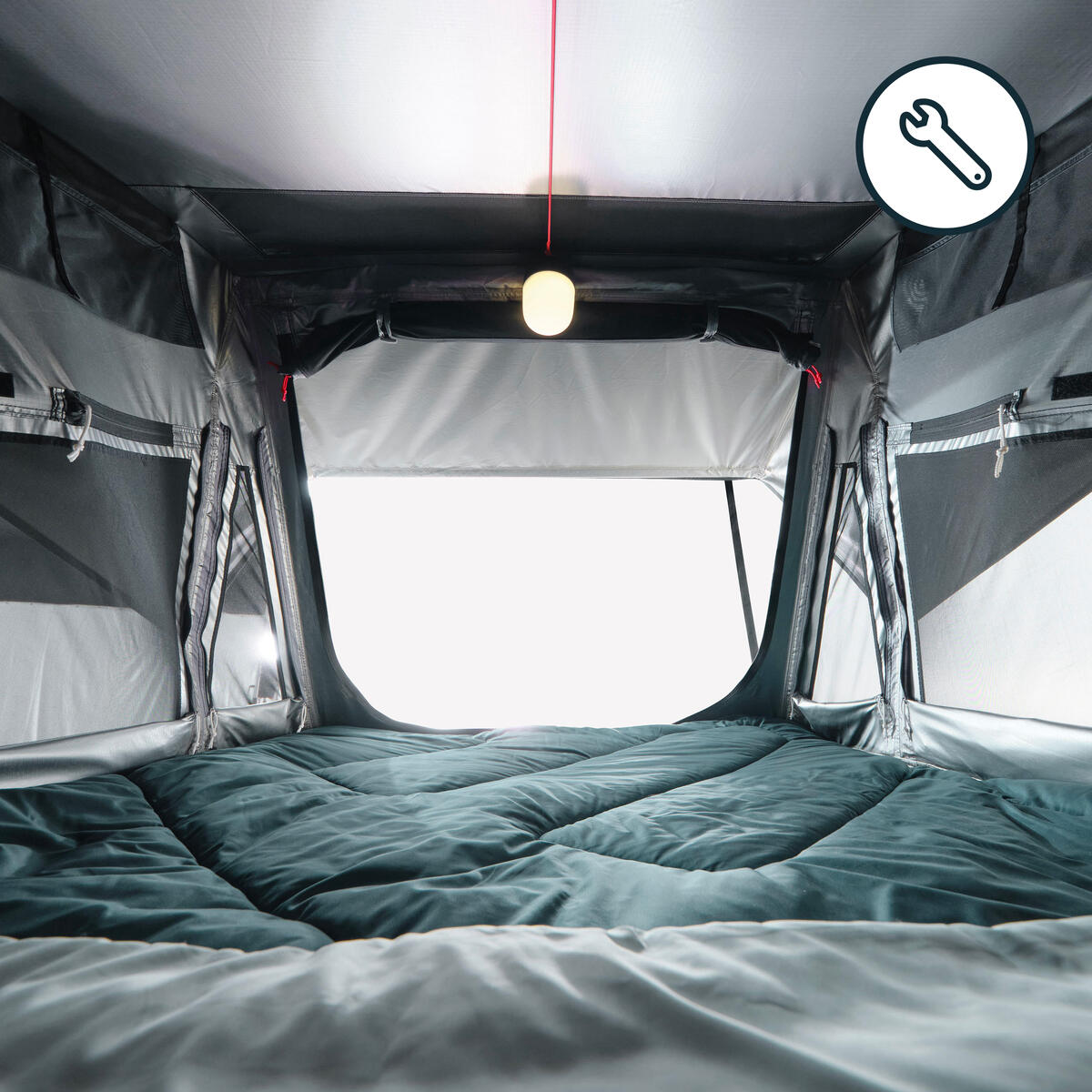 Chambre pour tente de toit Quechua X NaïtUp Fresh & Black 2P