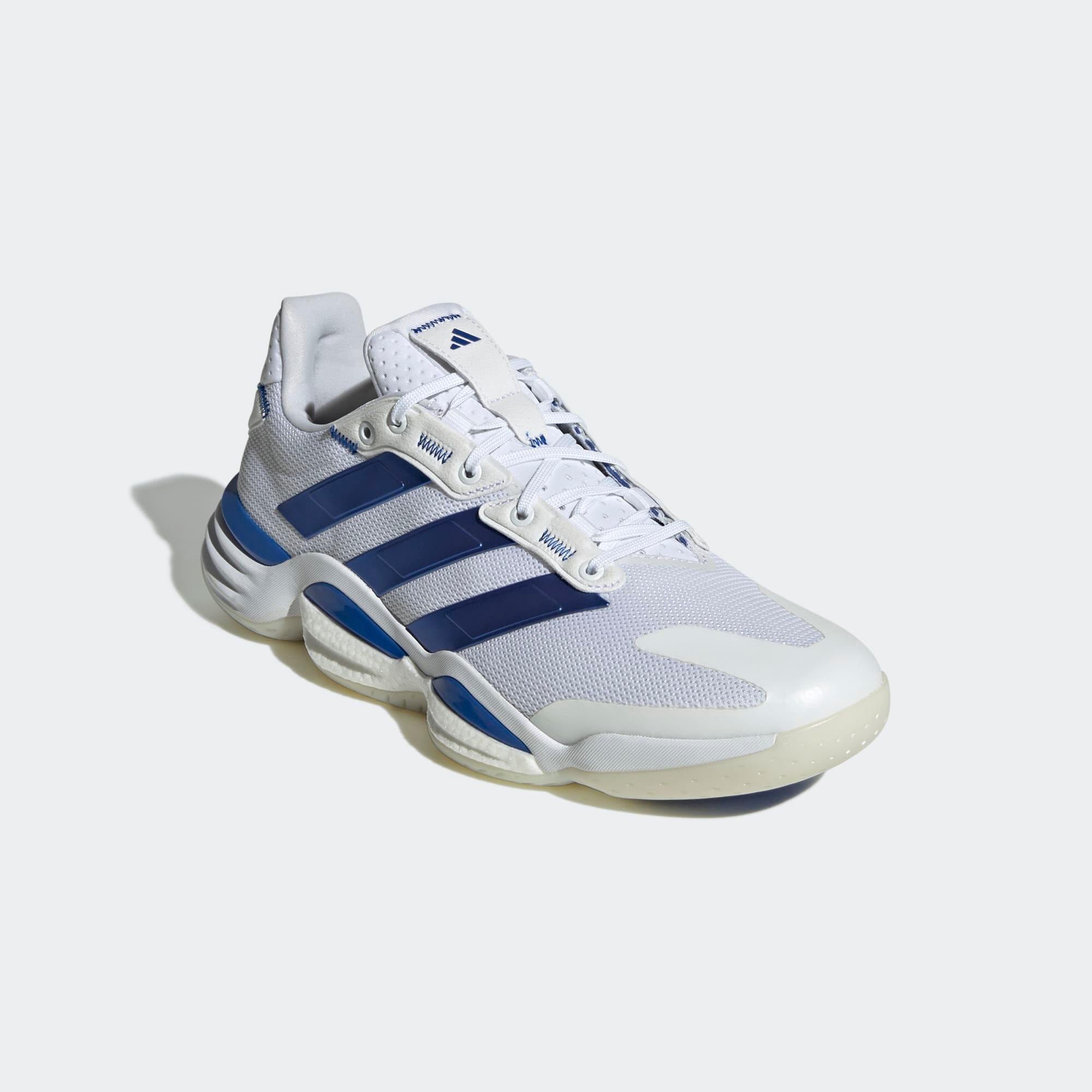 Damen/Herren Handballschuhe - ADIDAS Stabil 16 weiß/blau 3/9
