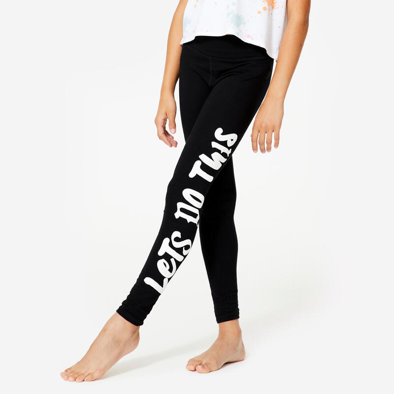 Lány tánc leggings, magasított derekú 