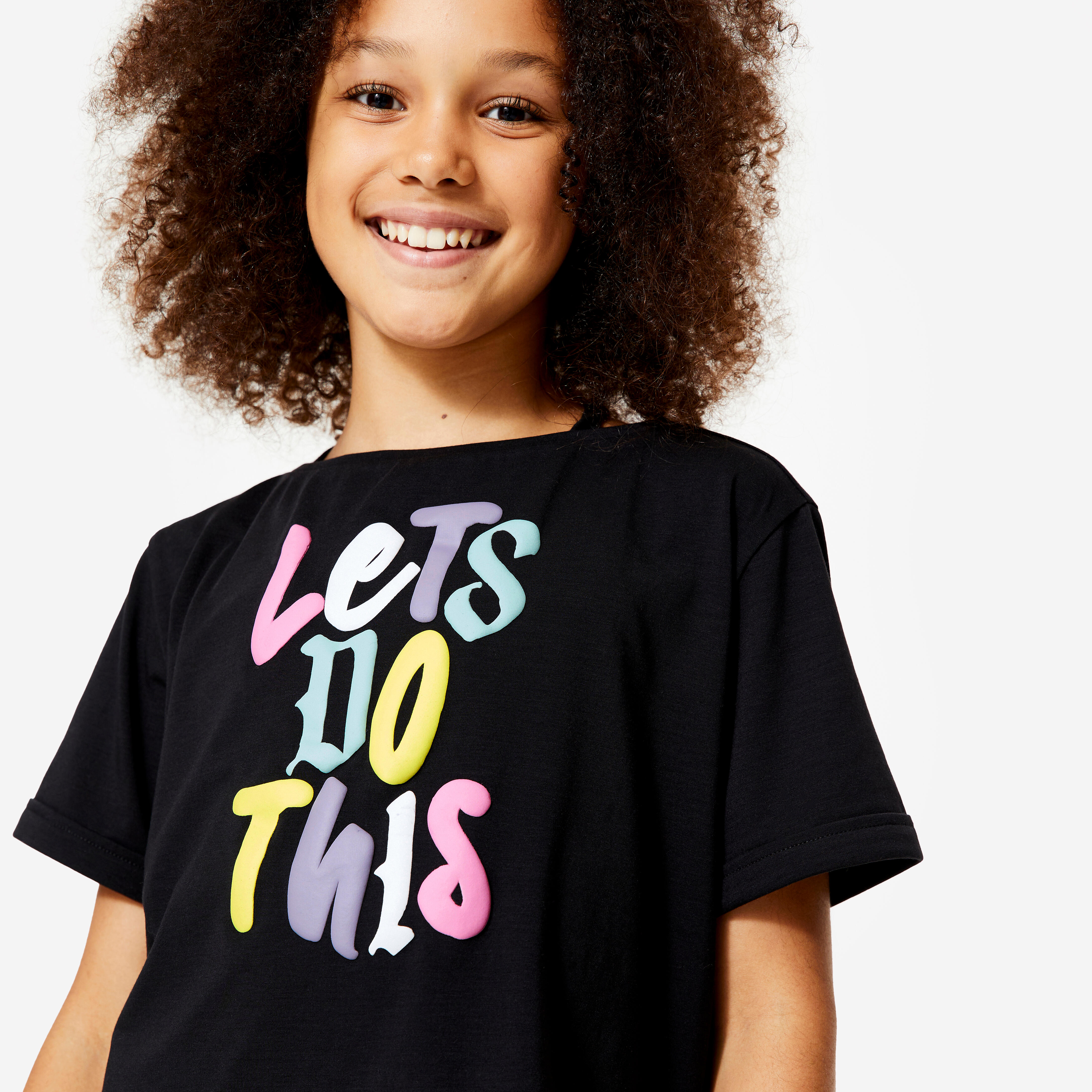 Girl's Modern Dance/Jazz Crop Top - Graphite Black/Begonia Pink-image-22