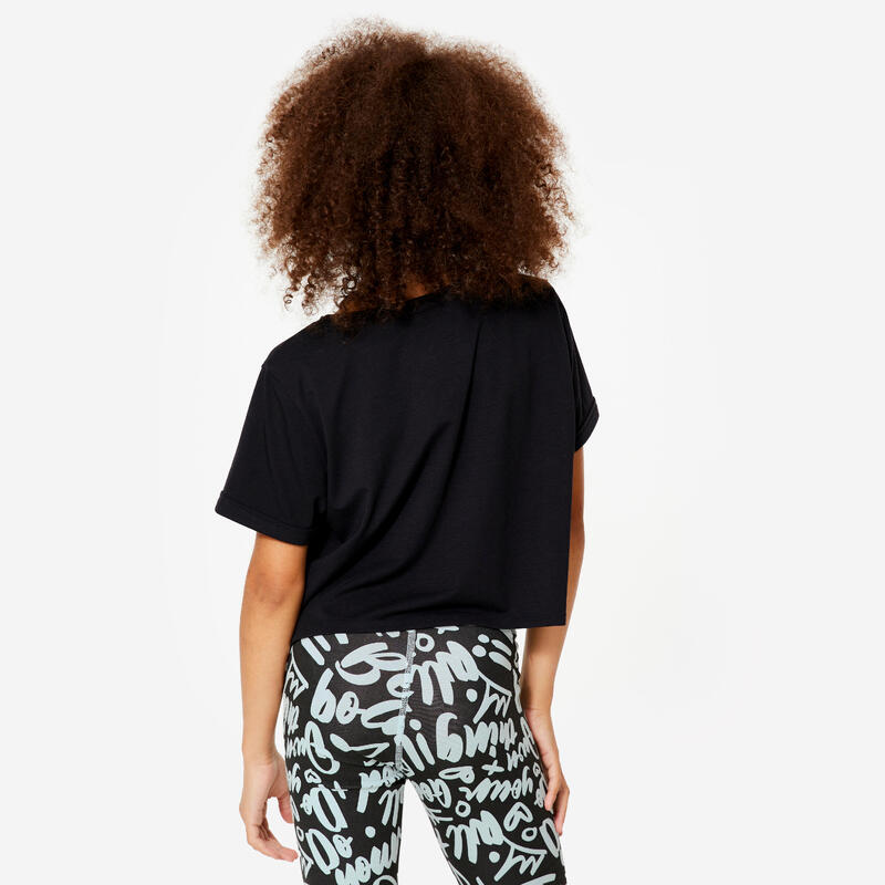 Lány tánc crop top póló