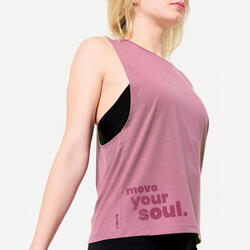 Débardeur danse modern jazz grandes emmanchures femme, violet