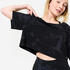 Women's Cropped Modern Jazz T-Shirt - Graphite Black/Graphite Grey