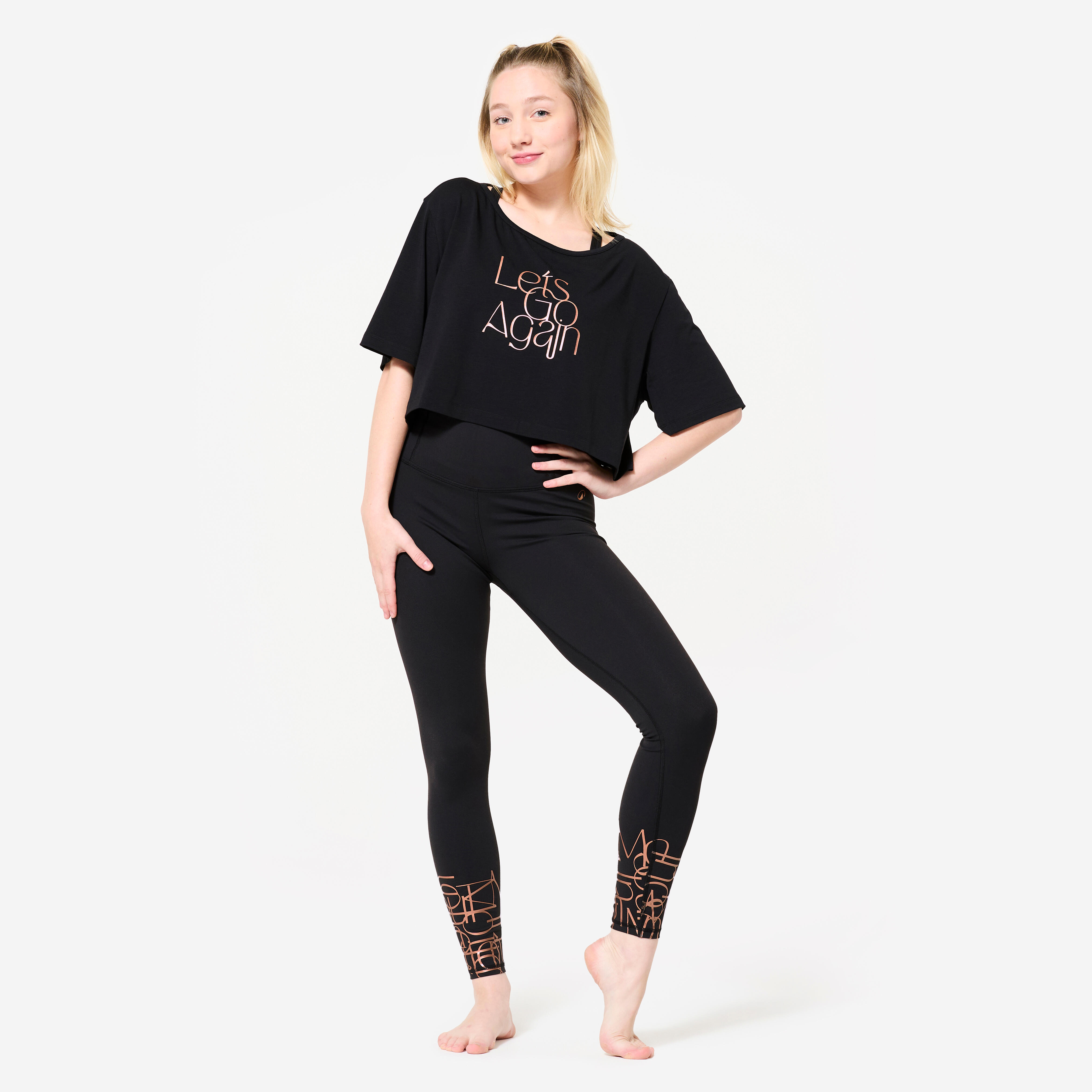 Women's Cropped Dance T-Shirt
