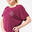 T-shirt Fluida de Dança Moderna/Jazz Costas em V Mulher Violeta