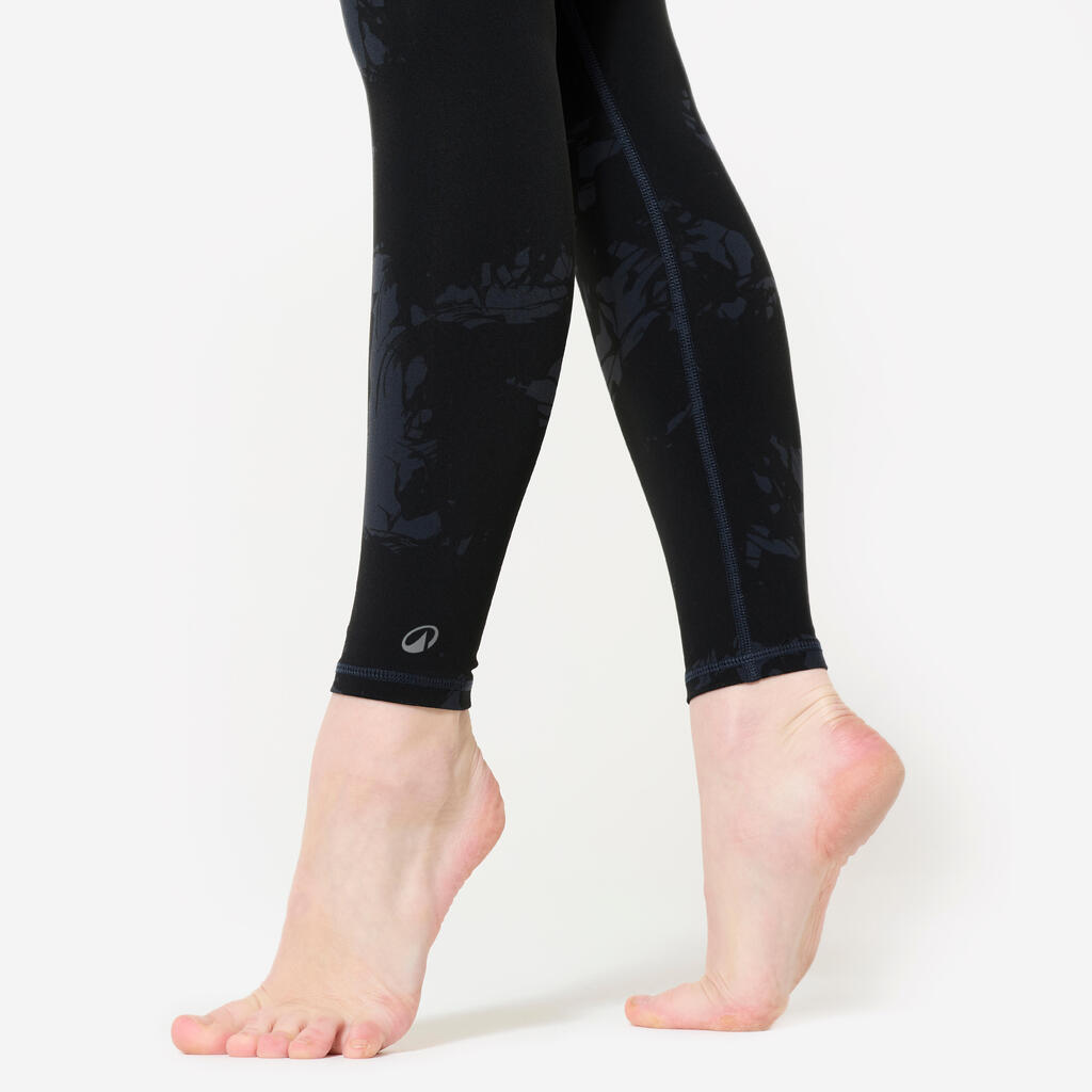 Legging danse moderne taille haute ceinture plate femme