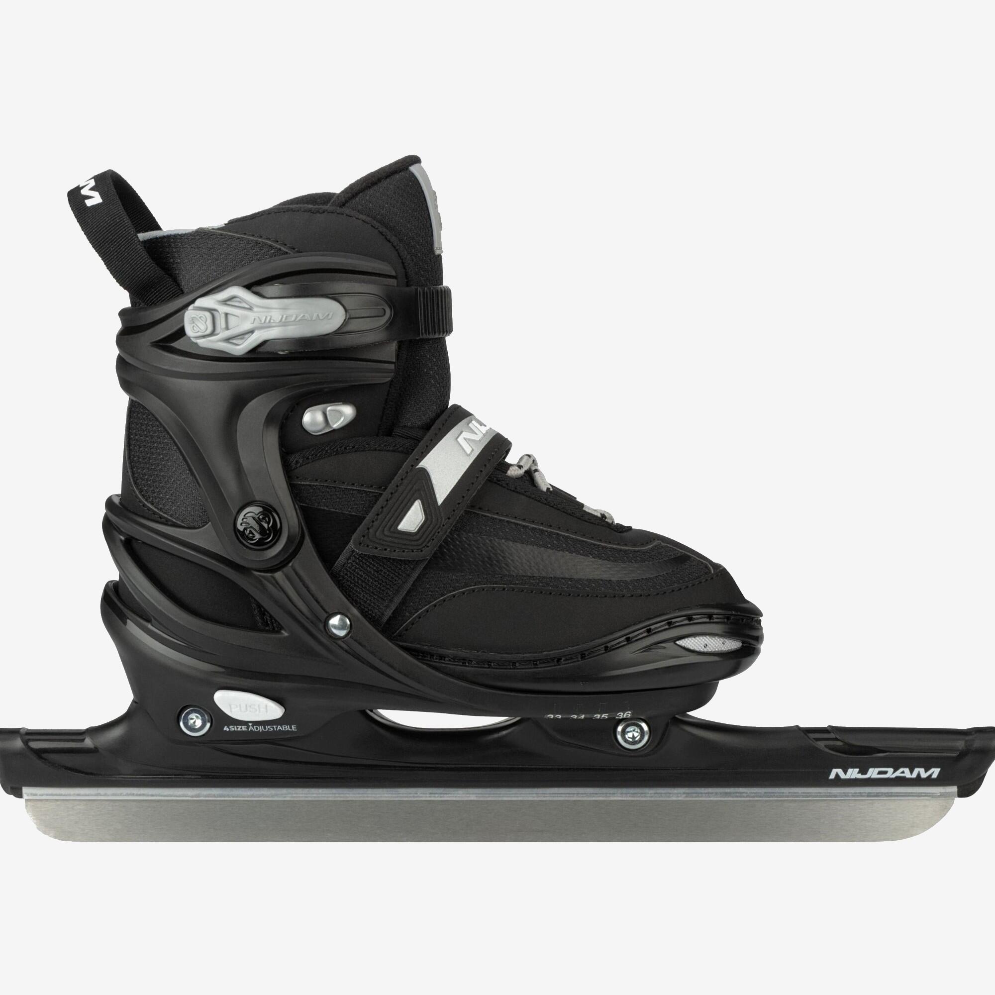 NIJDAM Norenschaats Verstelbaar semi-softboot - Rink Raven - kind