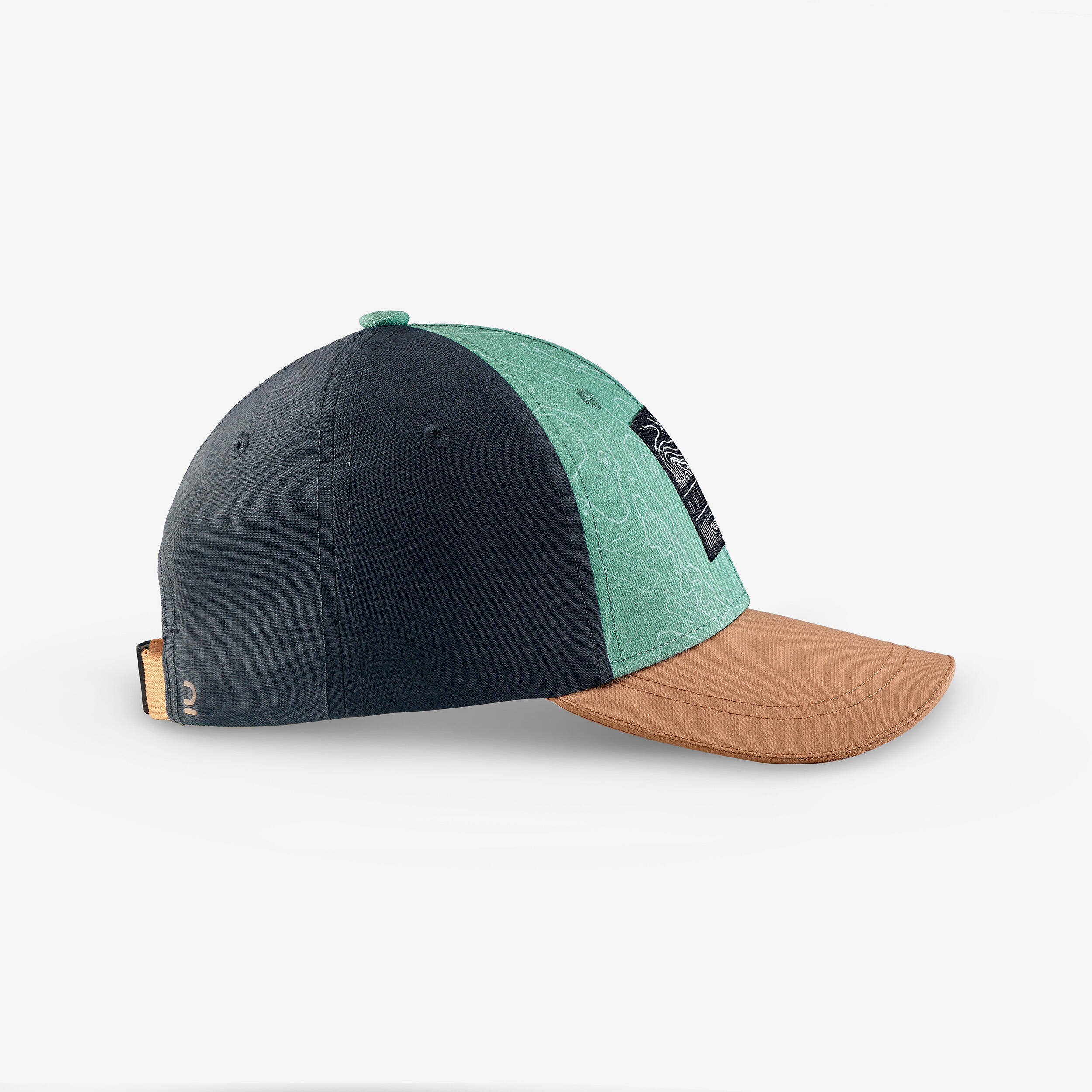 Kids’ hiking cap MH100, 7-15 years - Khaki -  3