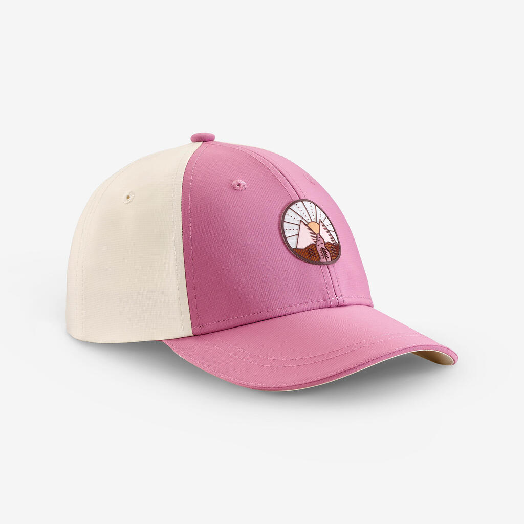 Kids’ cap, 7-15 years, MH100 - Pink/Beige