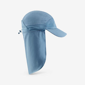 Gorra de senderismo nuca larga 7-15 años, MH900 azul