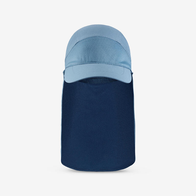Casquette de randonnée nuque longue 7-15 ans, MH900 bleue