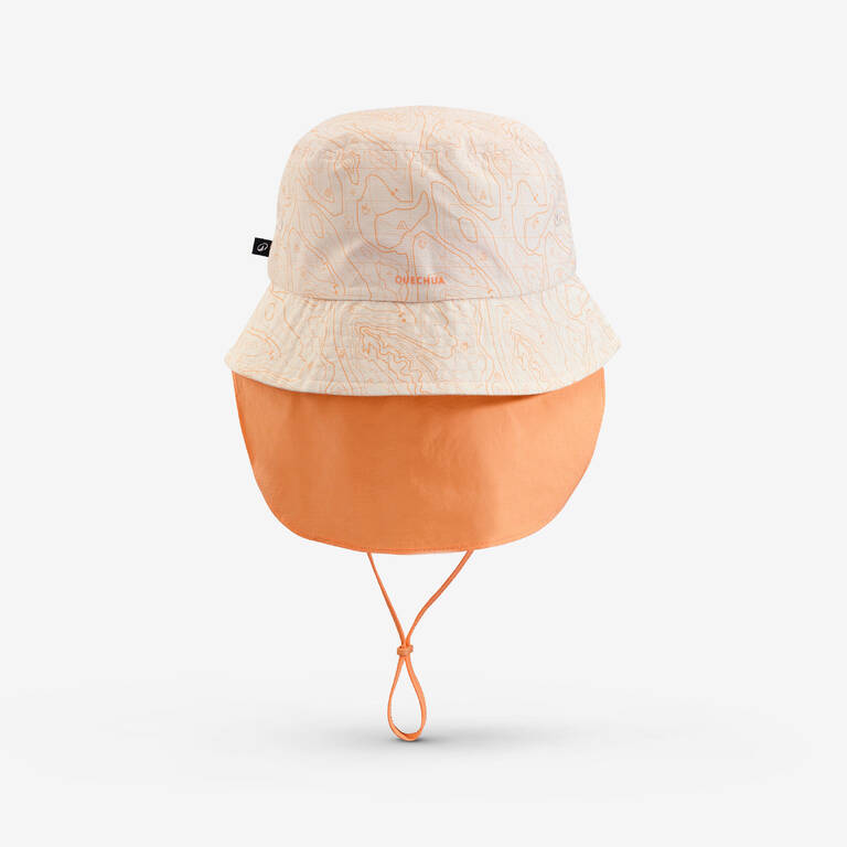 Kids’ hiking hat, MH500 beige