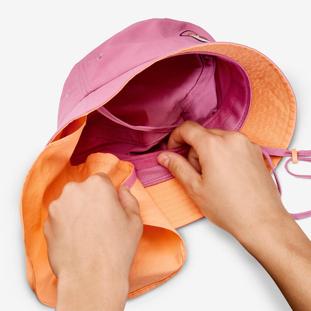 Chapeau de randonnée junior, MH500 rose