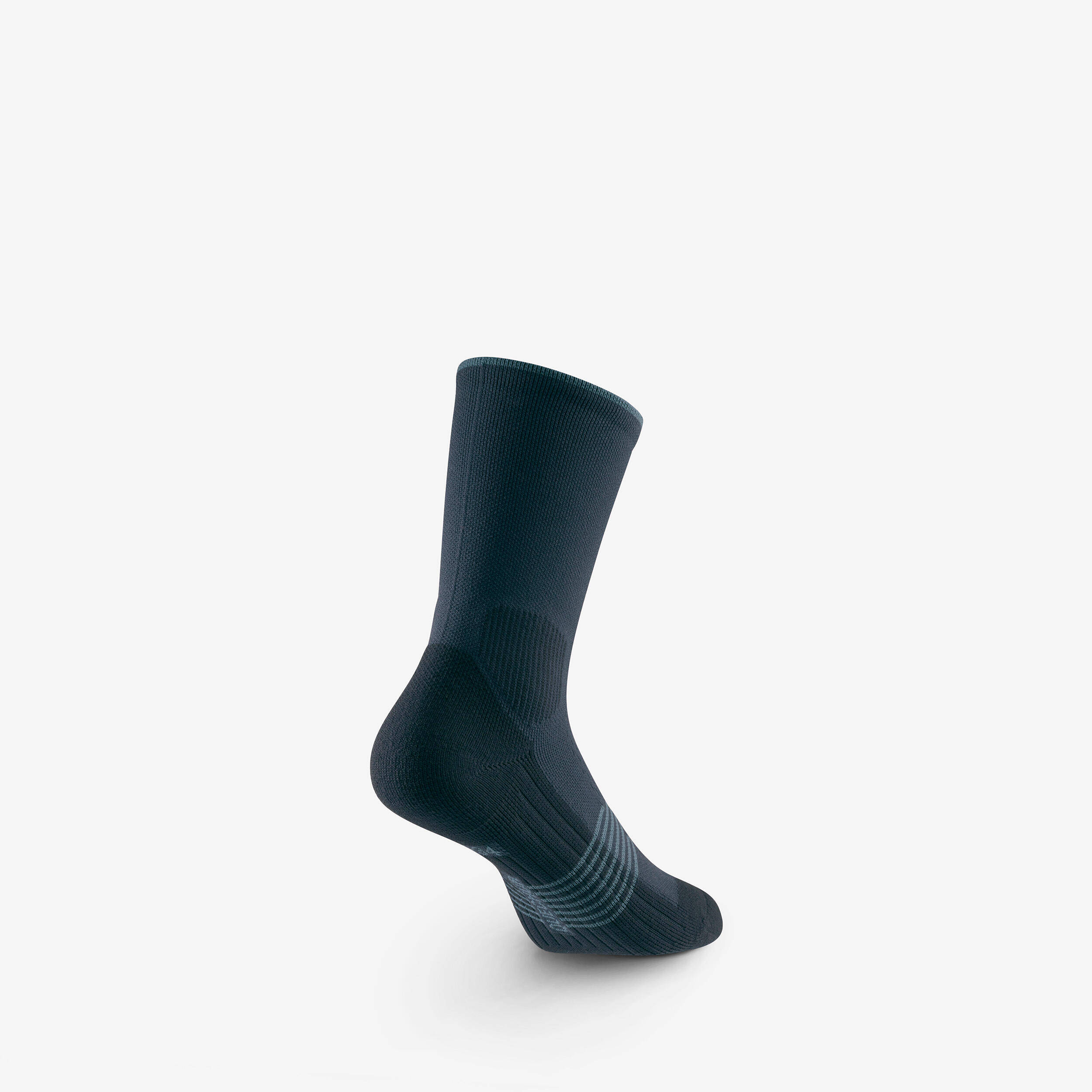 Kids’ High-leg Hiking Socks Hike 500 (2 Pairs) Size Jr 10.5 to Sr 6 - Blue -  4