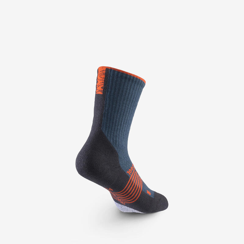 Chaussettes de randonnée enfant (lot 2 paires), HIKE900 Wool bleu