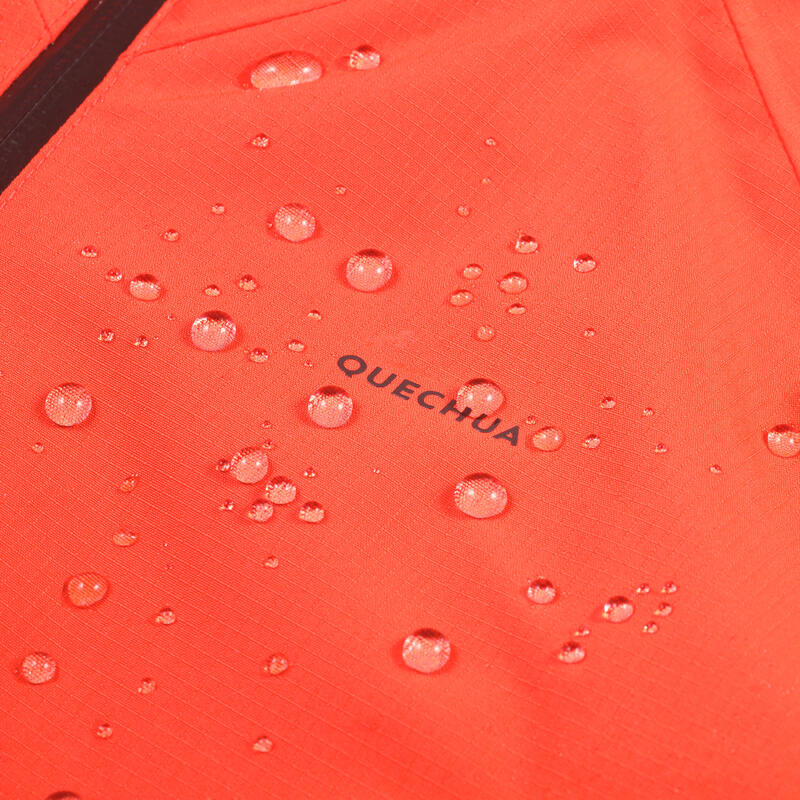 Veste de randonnée montagne imperméable légère enfant 7-15 ans, MH900 orange