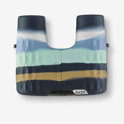 Jumelle binoculaire de randonnée sans réglage, 6x25 HIKE 100 multicolore