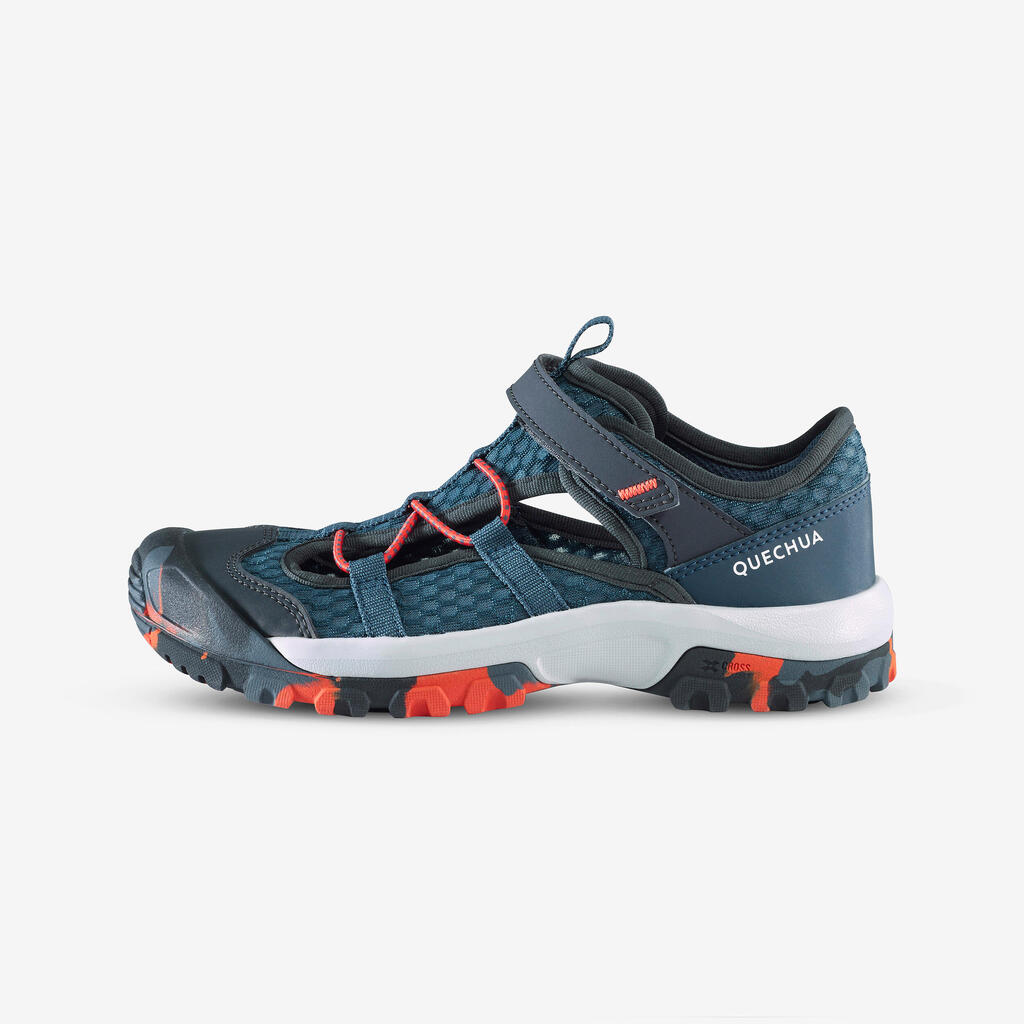 Chaussures respirantes de randonnée enfant, MH900 bleu