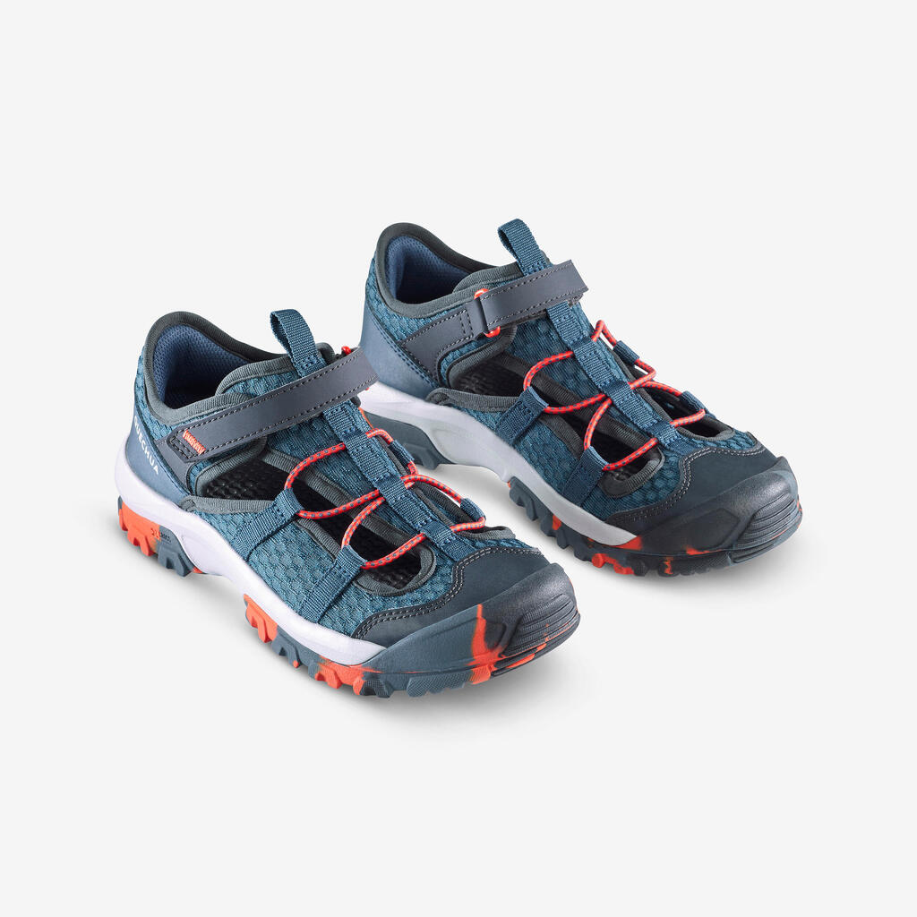 Chaussures respirantes de randonnée enfant, MH900 bleu