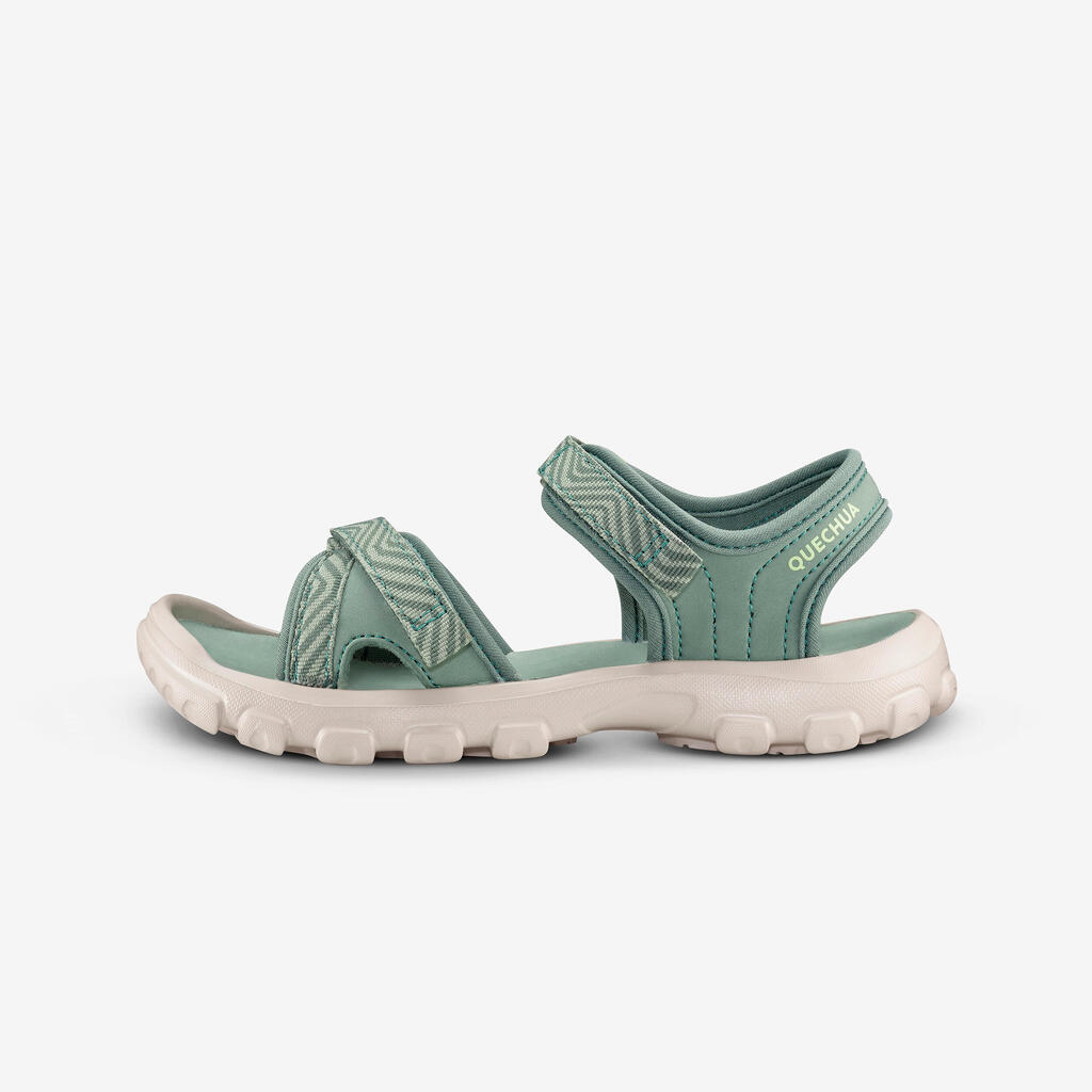 Sandales de randonnée enfant  -NH100 KID kaki - 24 AU 31