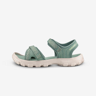 Wandelsandalen voor kinderen MH100 TW kaki geel maat 32 tot 37