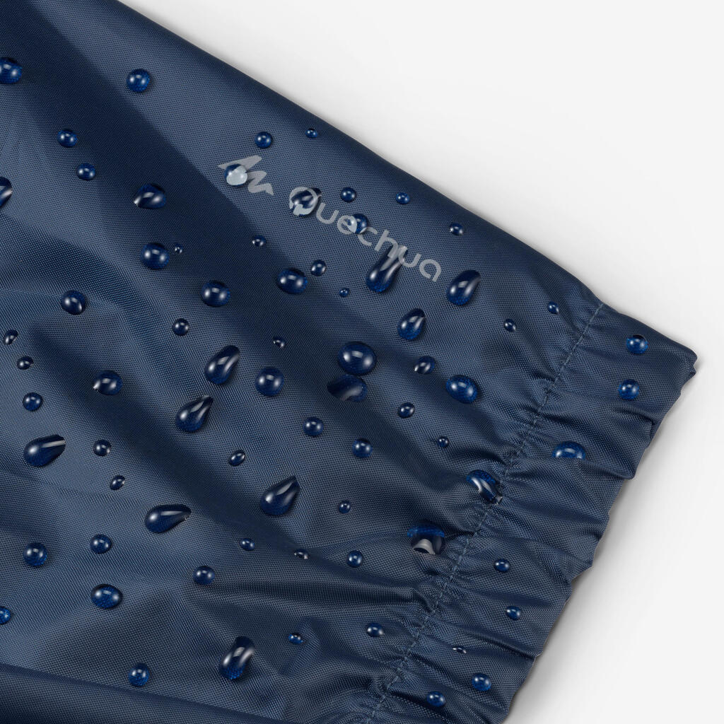 Kids' Hiking Waterproof Overtrousers MH100 7-15 Years - Navy Blue