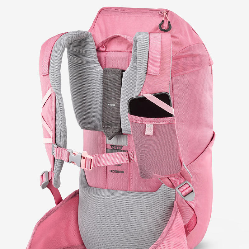 Çocuk Outdoor Sırt Çantası - 7/15 Yaş - 18 L - Pembe - MH500