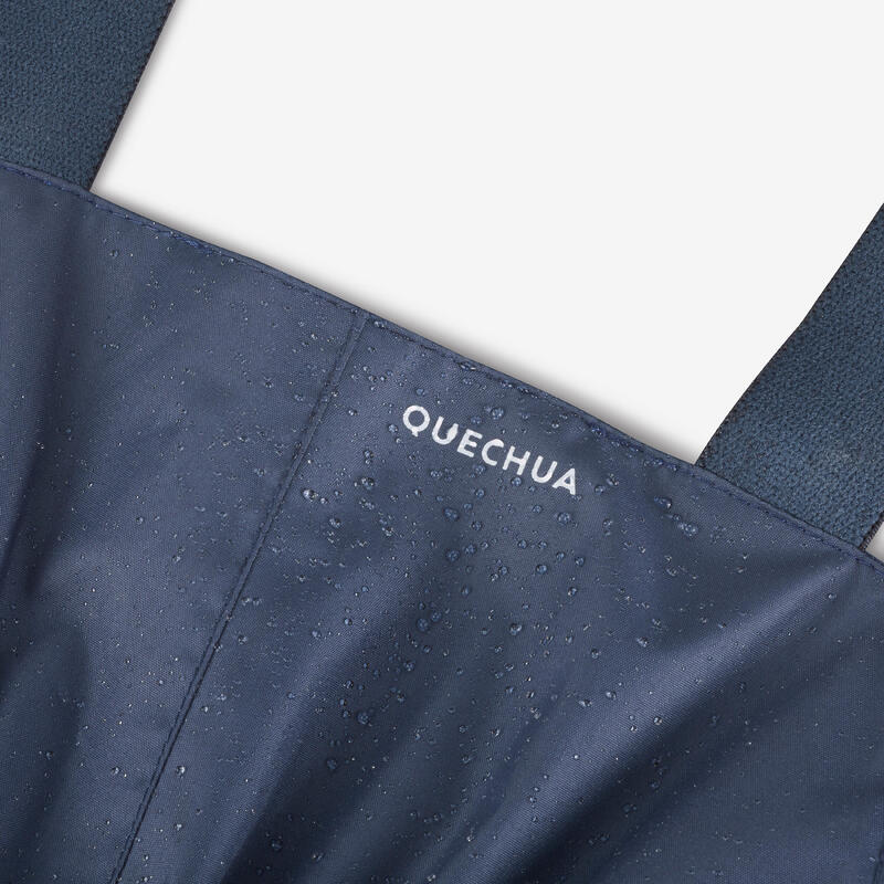 Salopette imperméable de randonnée enfant 2-6 ans, NH100 bleu marine