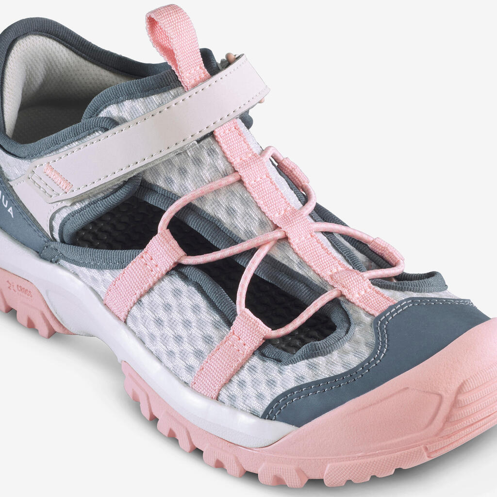 Kaki pohodniški sandali MH900 za otroke