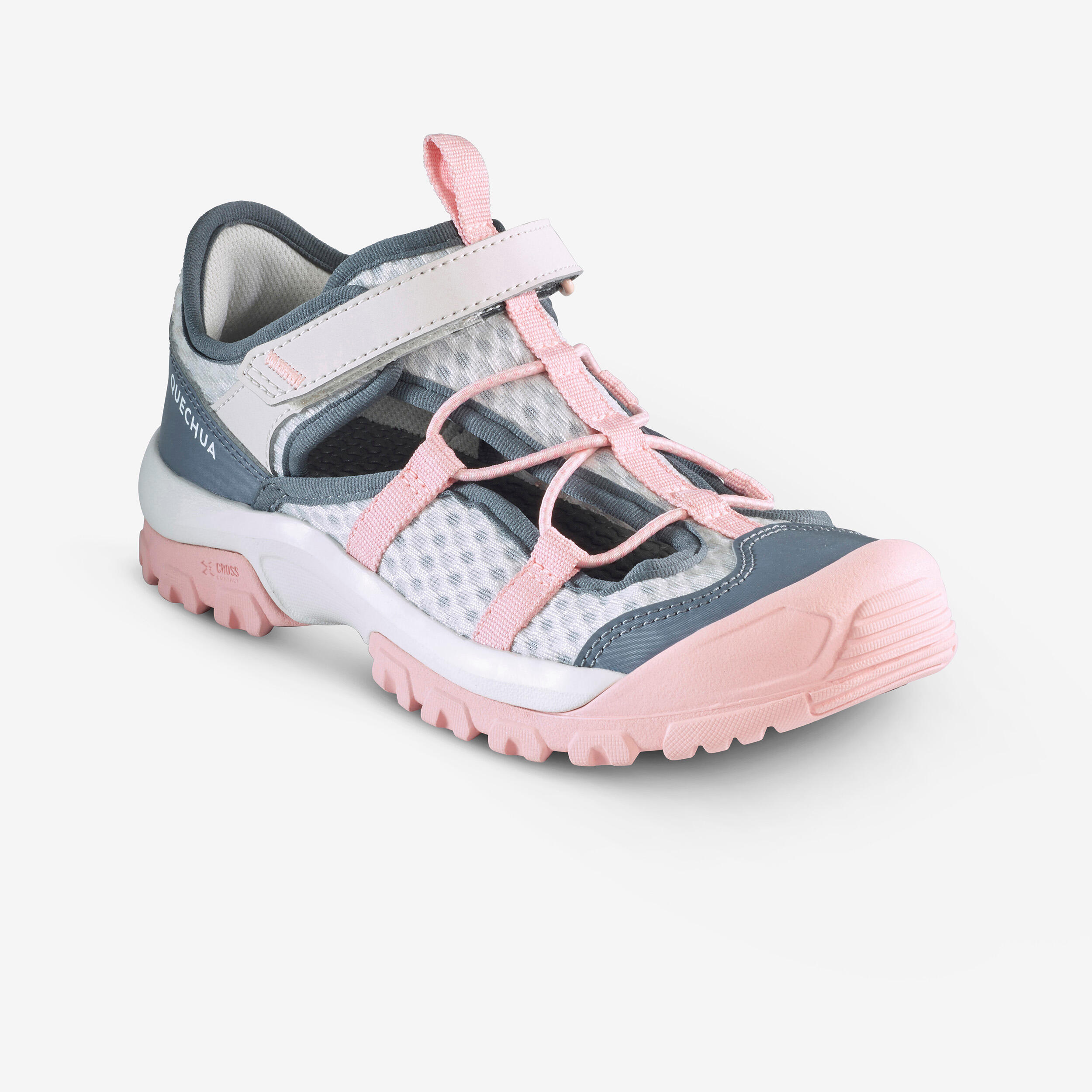 Kids' Breathable Hiking Sandals - MH 900 Pink - QUECHUA