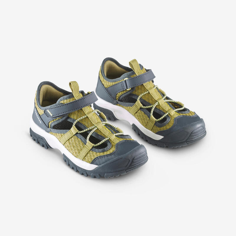 Chaussures respirantes de randonnée enfant, MH900 kaki