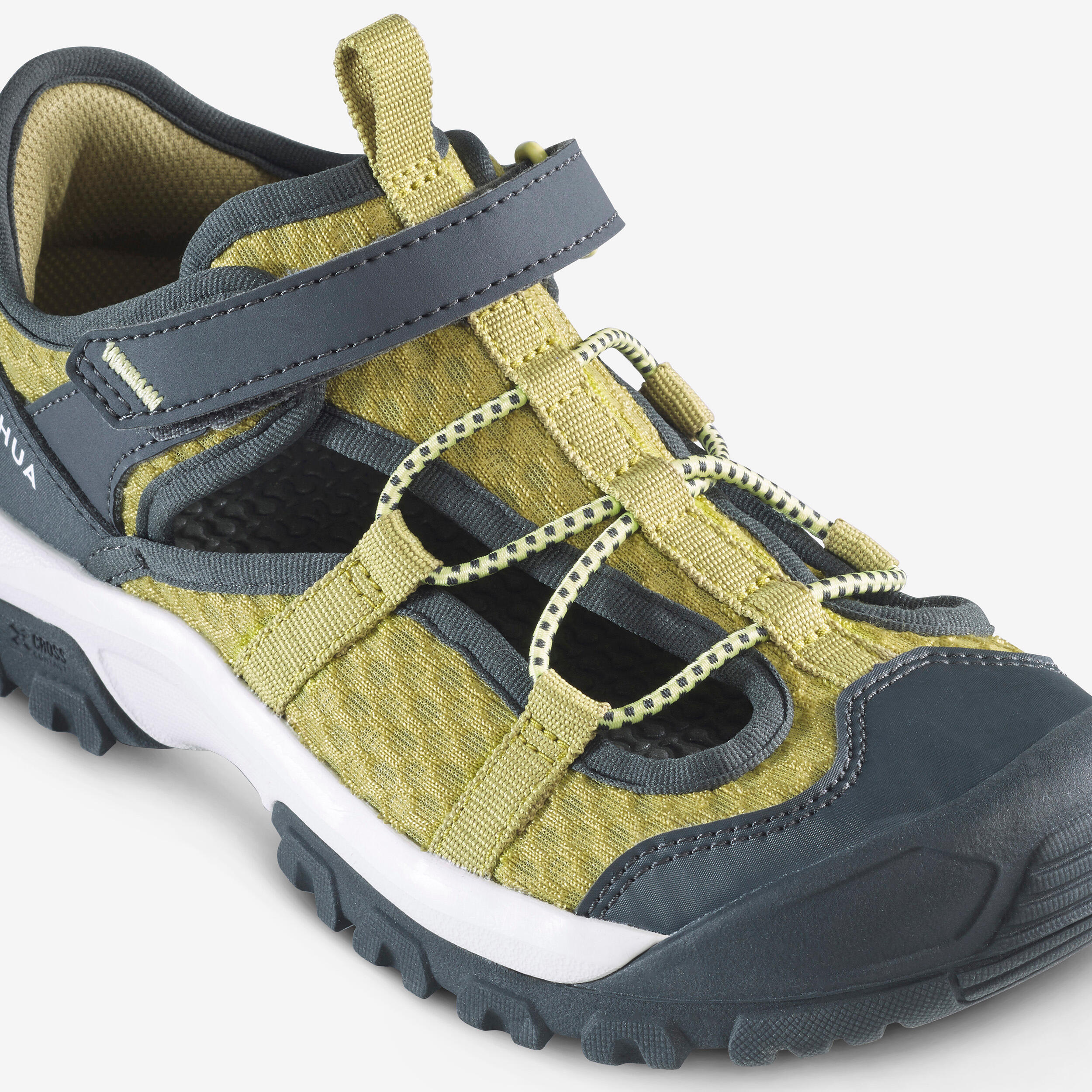 Kids’ breathable hiking boots, MH900 - Khaki 3/6