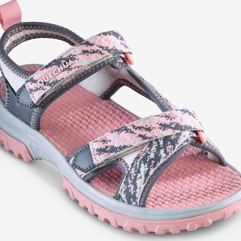 Sandales de randonnée enfant, NH500 rose