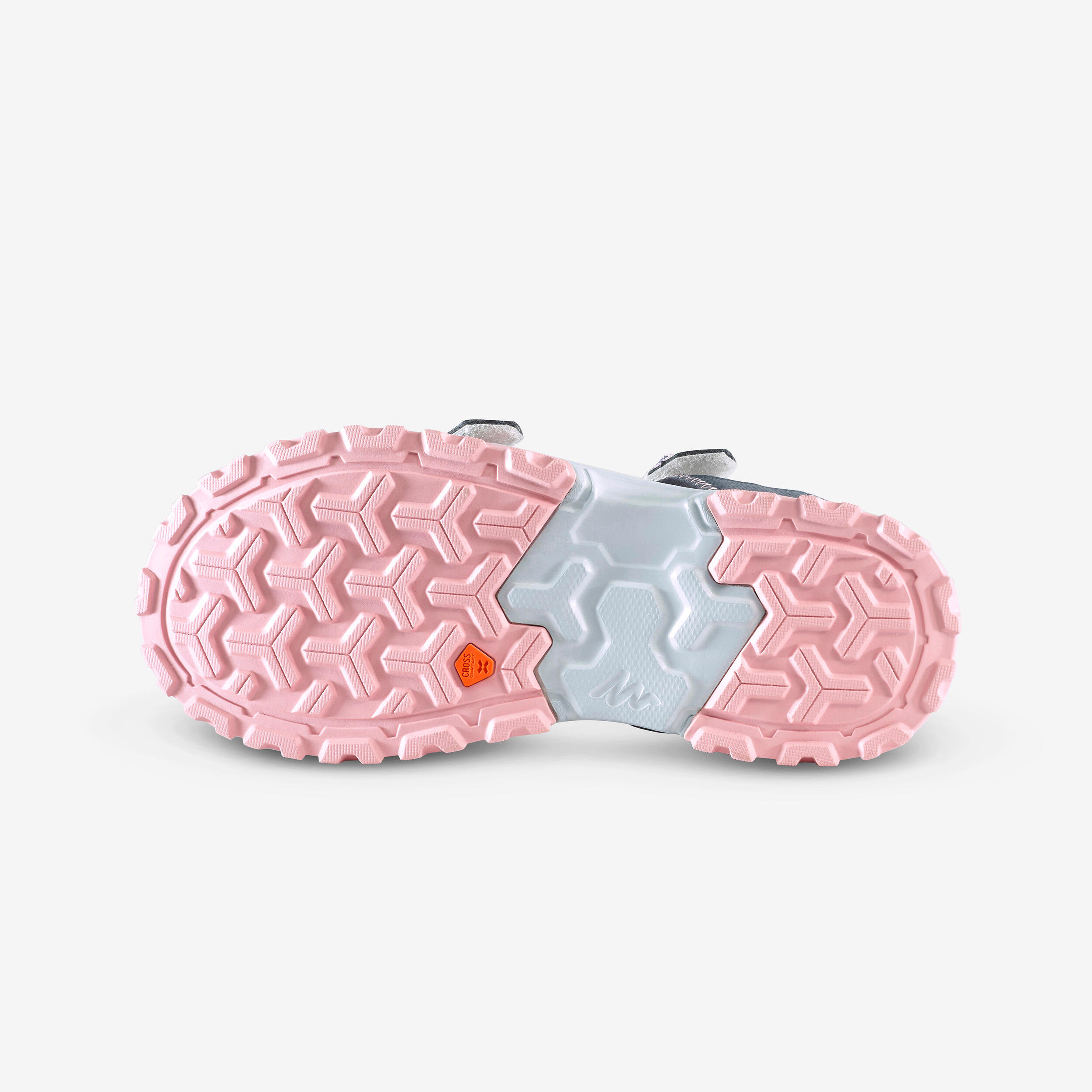 Sandalias de senderismo rosas para niños NH500 4/6