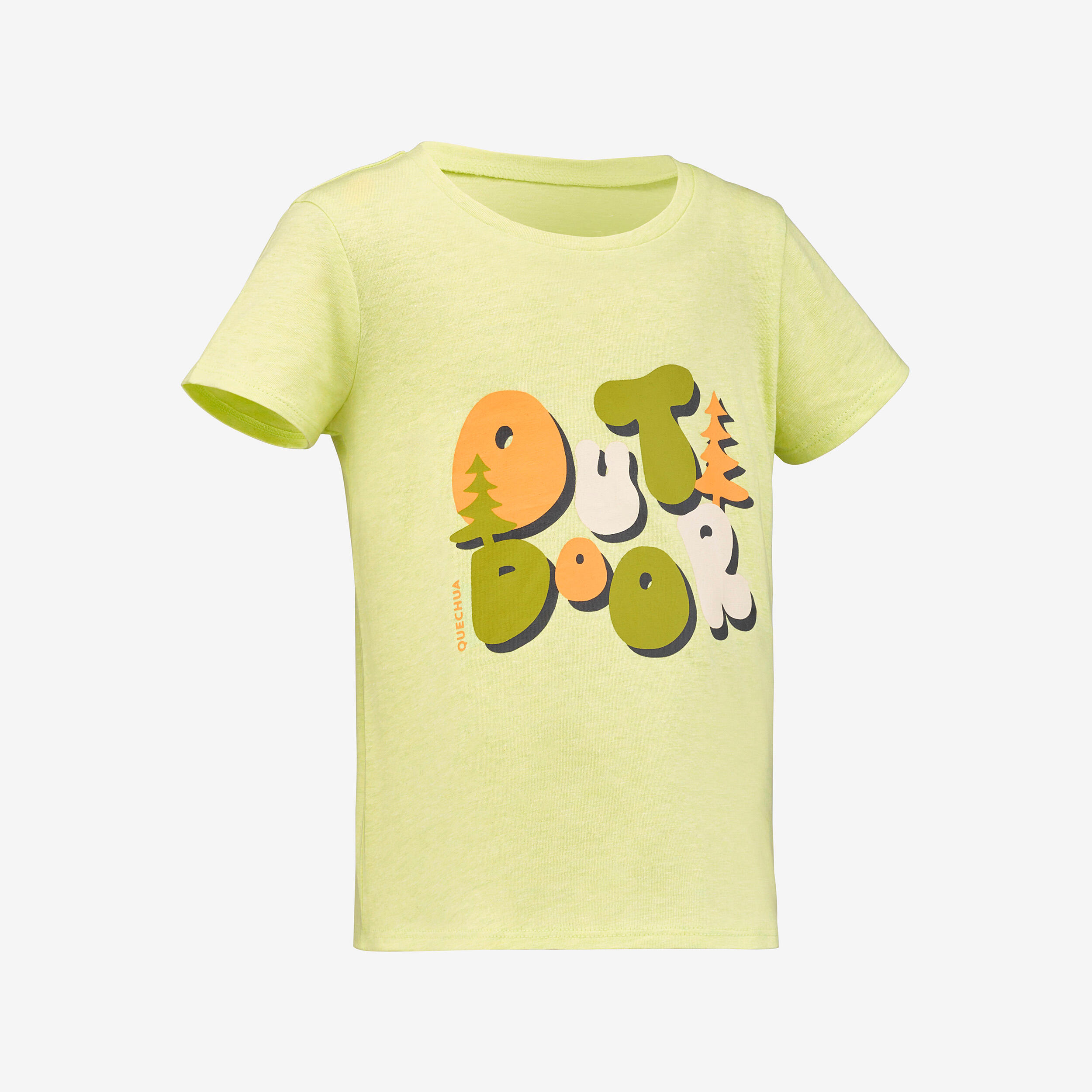 Camiseta  de montaña y trekking manga corta Niños 2-6 años Quechua MH100 5/6
