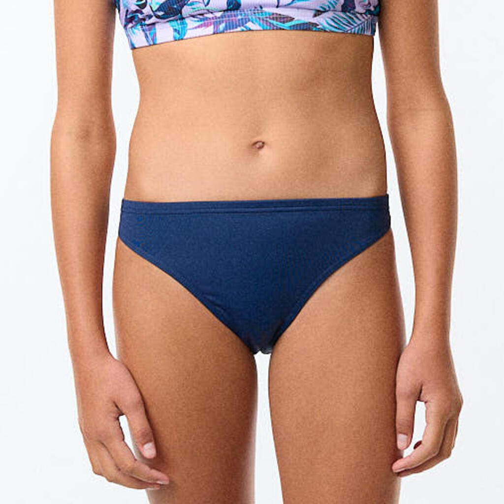 Girls’ waterproof menstrual swimsuit bottoms, absorption 2 tampons - SMOON blue