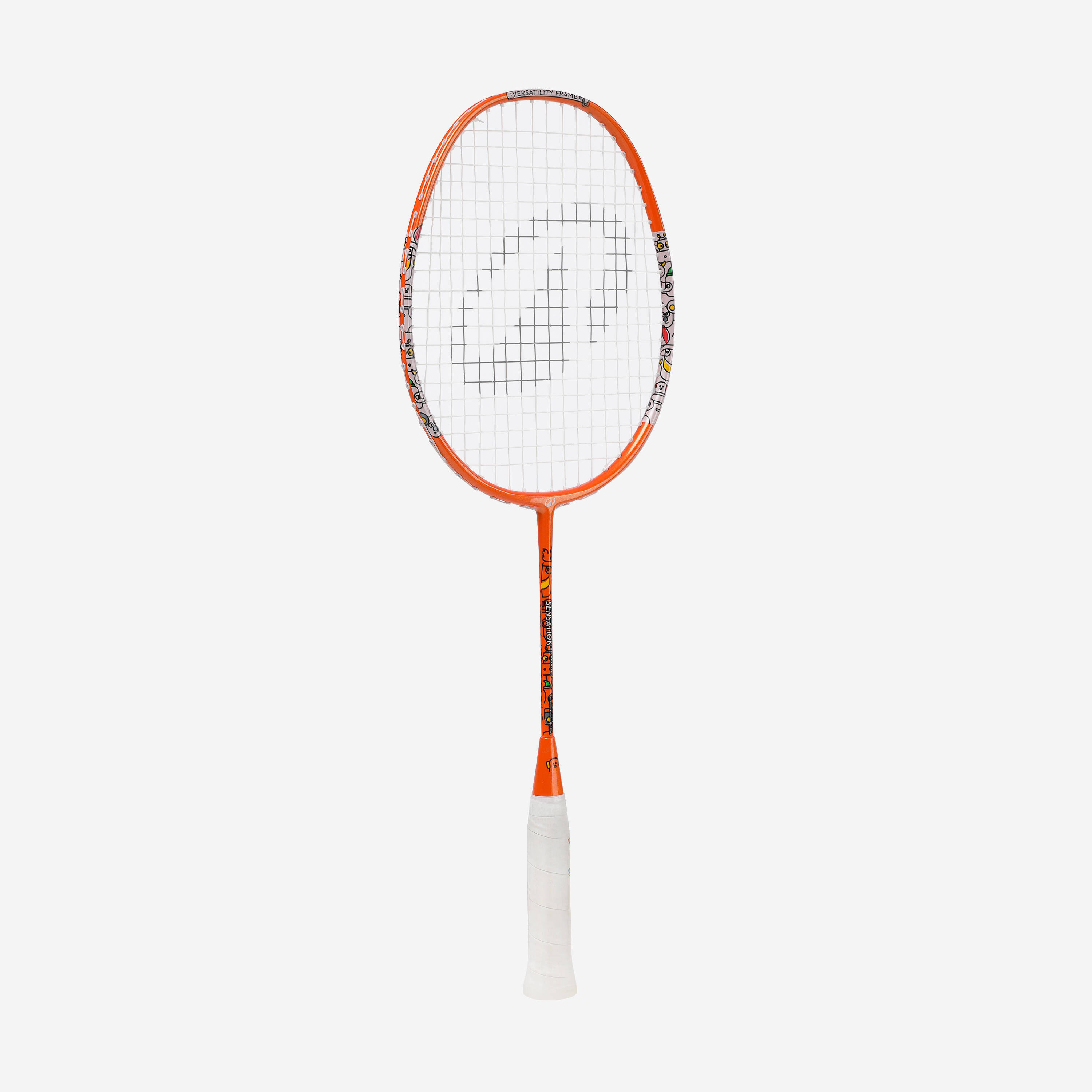 KID BADMINTON RACKET BR SENSATION 190 EASY KID RED -  2