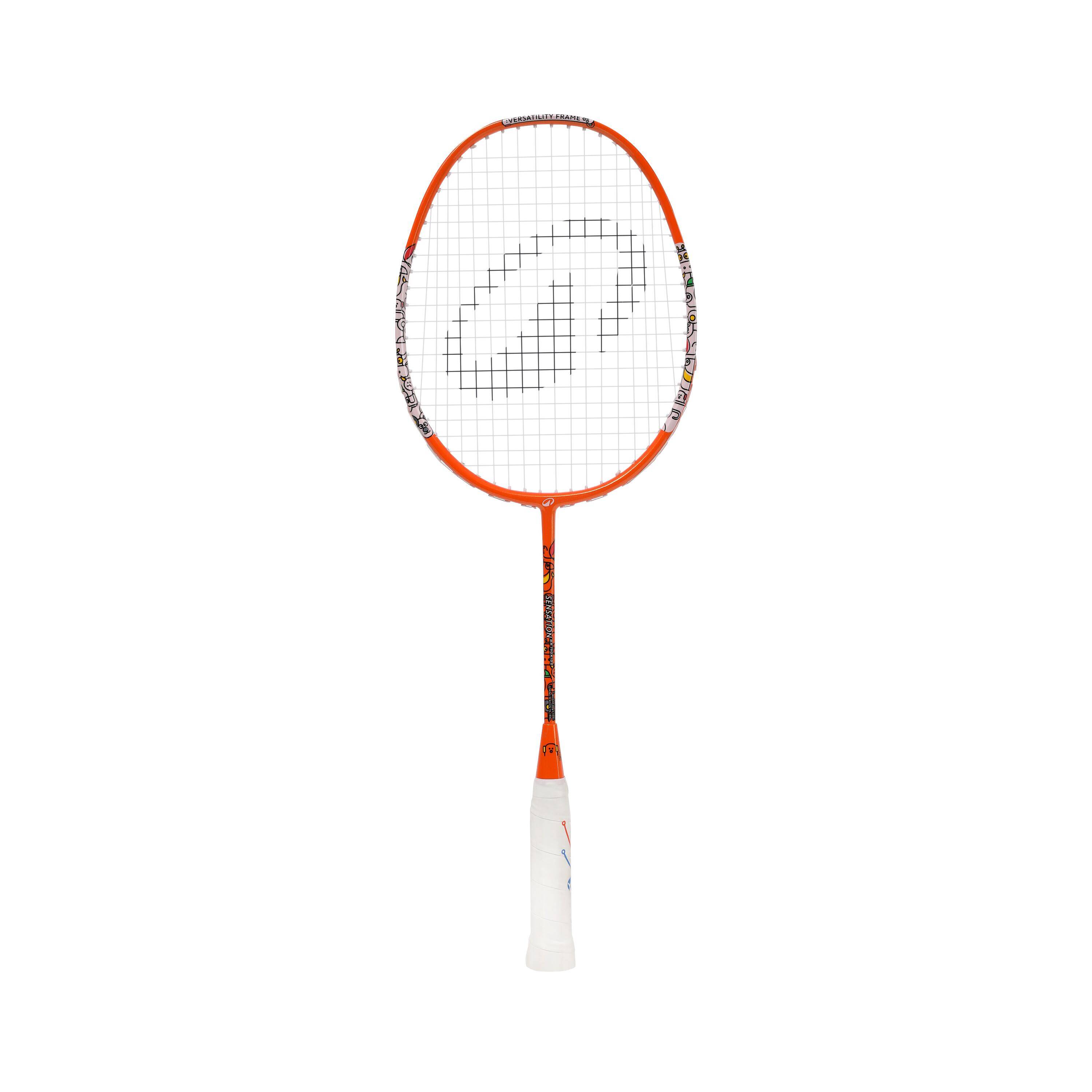 KID BADMINTON RACKET BR SENSATION 190 EASY KID RED -  1