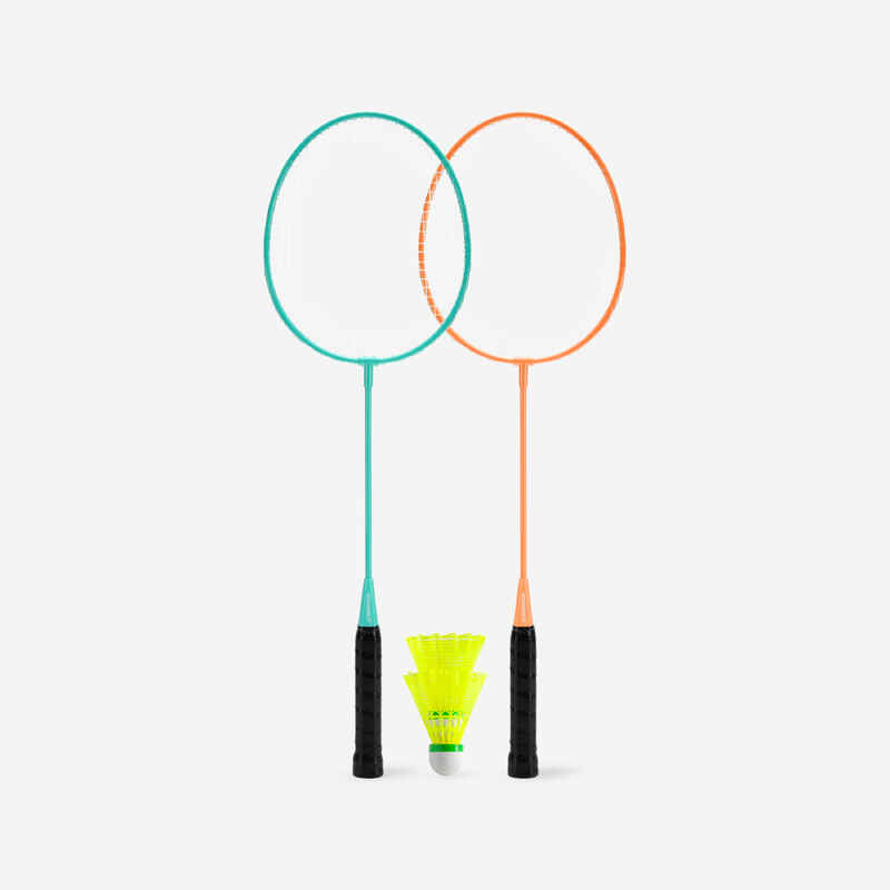 ADULT LEISURE BADMINTON RACKET SET Discover set BR100 Ad Turquoise ...