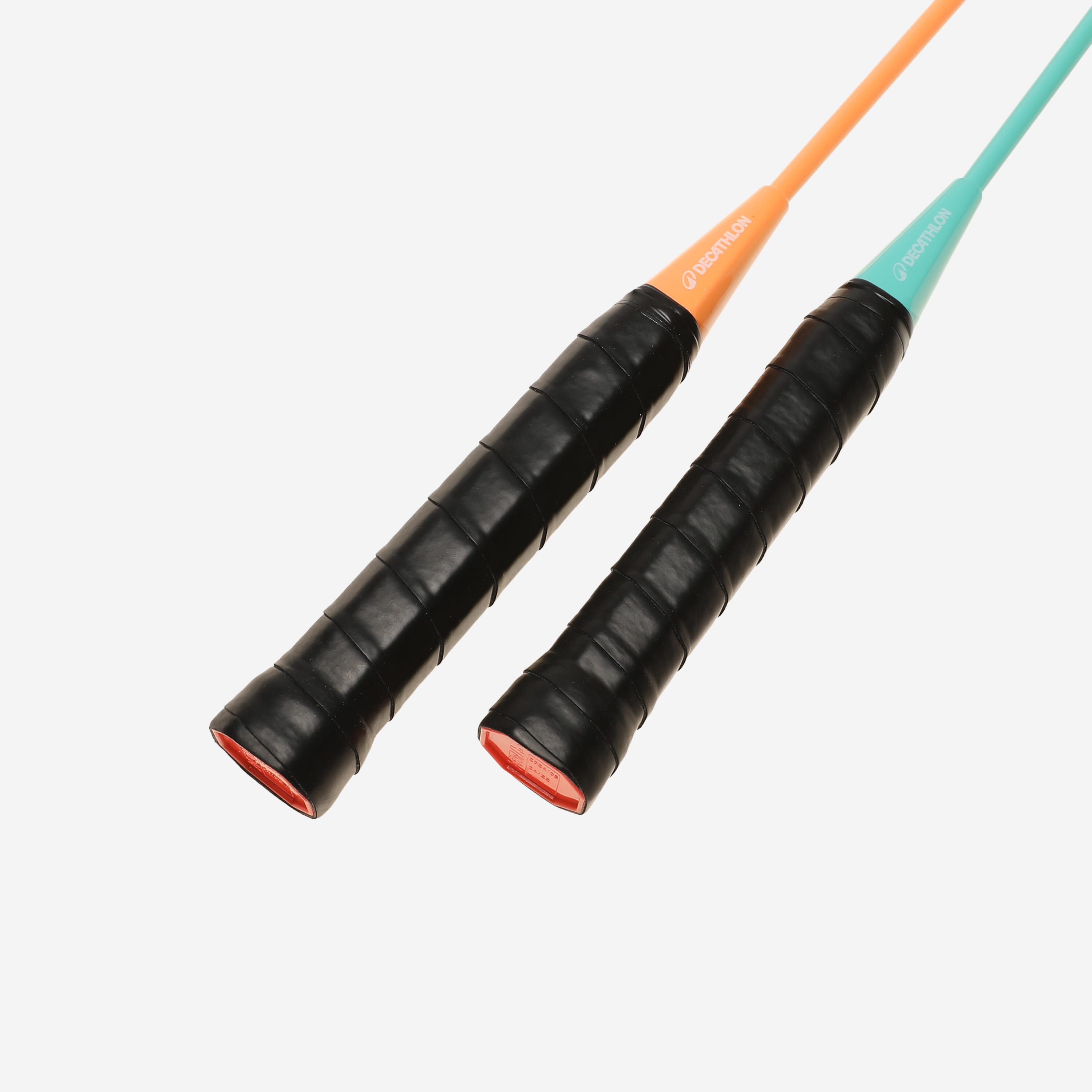 Badmintonset voor volwassenen starterset BR100 turquoise oranje 4/8