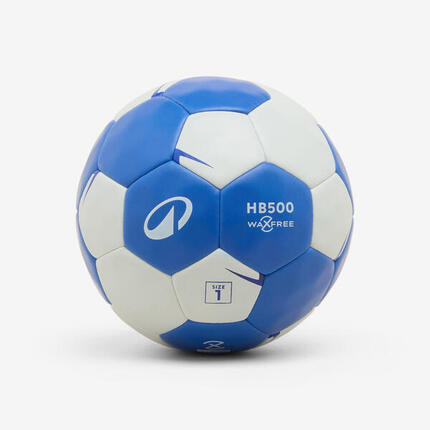Harzfreier Handball Grösse 1 - Waxfree Ultragrip blau/weiss