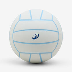 Ballon de volley-ball V500 gris, bleu et rouge