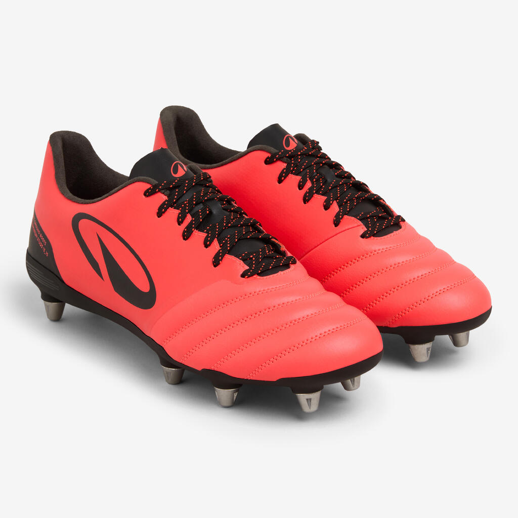 Narandžasto-crne kopačke za ragbi za odrasle IMPACT R500 SG8 LIMITED EDITION