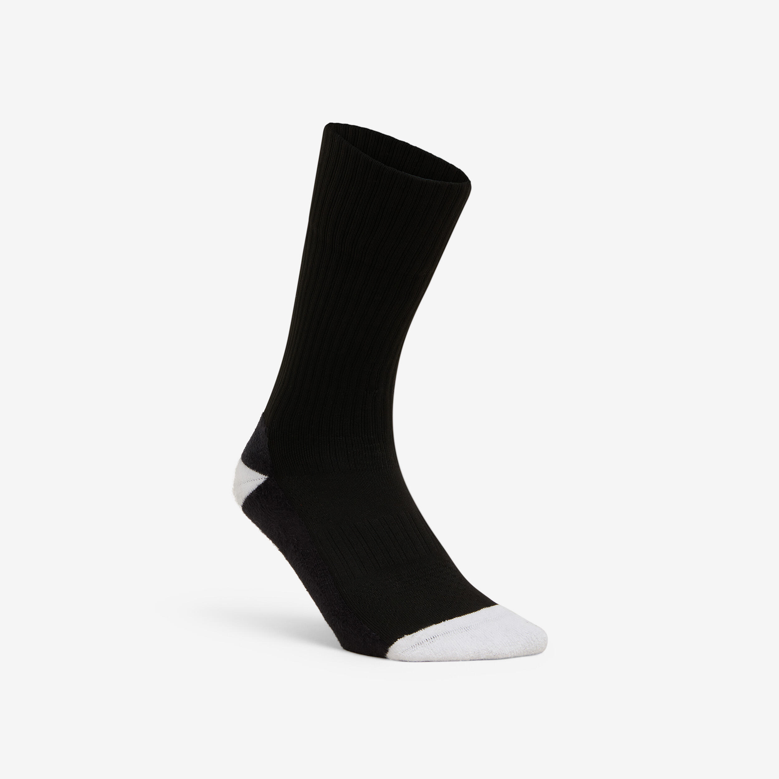 ATORKA Damen/Herren/Kinder Handball Socken Mid - H500 1 Paar schwarz/weiß