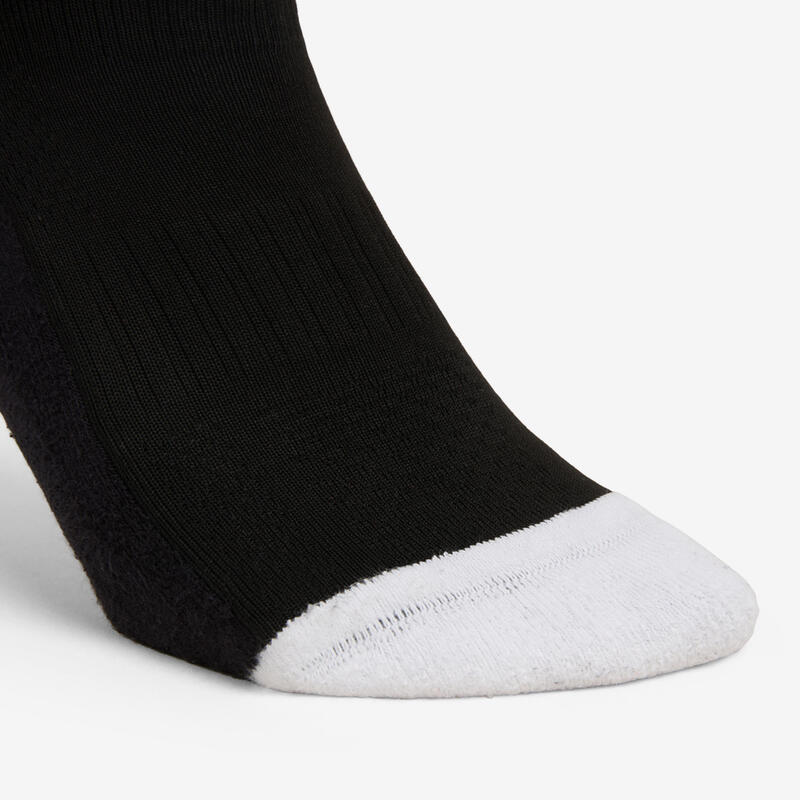 Chaussettes de handball adulte - 1 paire H500 MID noir / blanc