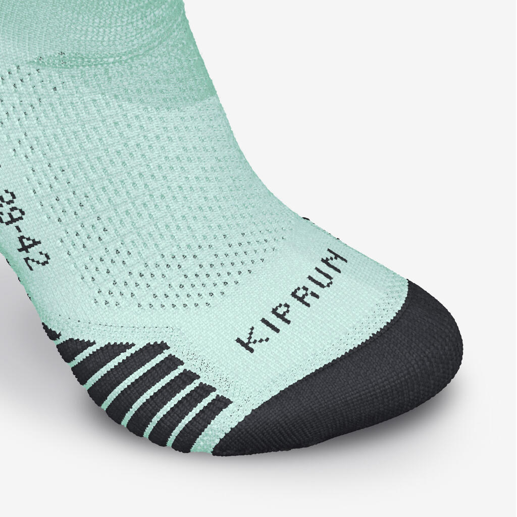 PACK OF 2 PAIRS OF RUN500 THICK MID-CALF RUNNING SOCKS